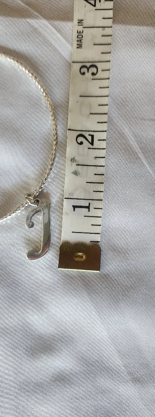 Silver Charm Bangle Set with Star, Initial J and Heart Charms